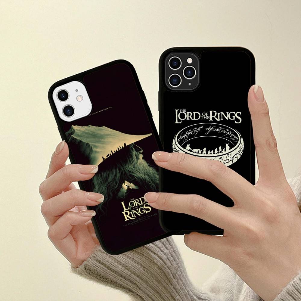 T-The L-Lords Of The R-Rings Phone Case Silicone PC+TPU For For iPhone  11 12 13 14 15 16 Plus Pro Max Cover