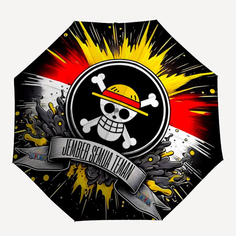 

1pc One Piece Automatic Folding Umbrella, Automatic Folding Umbrella with 8 Ribs, Convenient for Outdoor Use 055