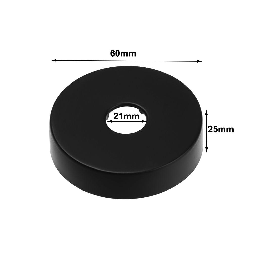 Black Shower Faucet Cover Chrome Finish Shower Arm Flange New Flange Cover Plate