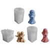 Angel Figurine Silicone Molds for Candle Soap Making Multipurpose Winged Girl Silicones Candle Mould for Epoxy Resin
