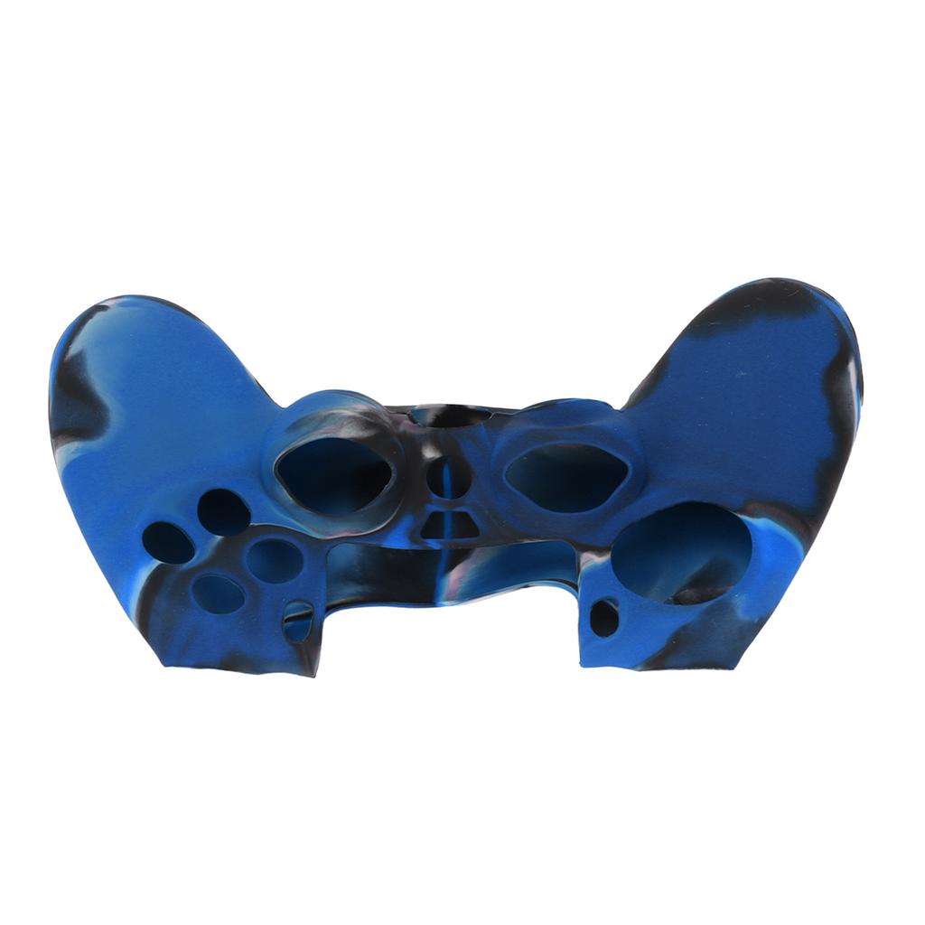 Silicone Case Slip Resistance Protective Grip Cover with 1 Pair Thumb Grips for   Controller(Camouflage Blue For   Silicone Sleeve Thumb Grips)