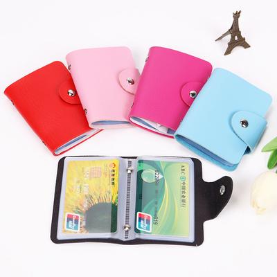 11 Card Slots Double Sided Plastic Card Holder Small Size Multicolor Business Pack Bus Card Bag Women Purses Men Wallet