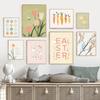 Easter Spring Pastels Minimalism Canvas Painting Nordic Posters Prints Wall Art For Living Room Home Decor