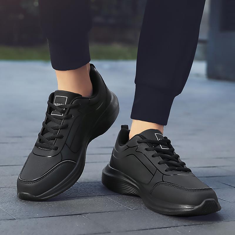 Men Sneakers Spring Fall Casual Lace Up Platform Shoes Lightweight Sports Shoes for Men Comfortable Walking Breathable