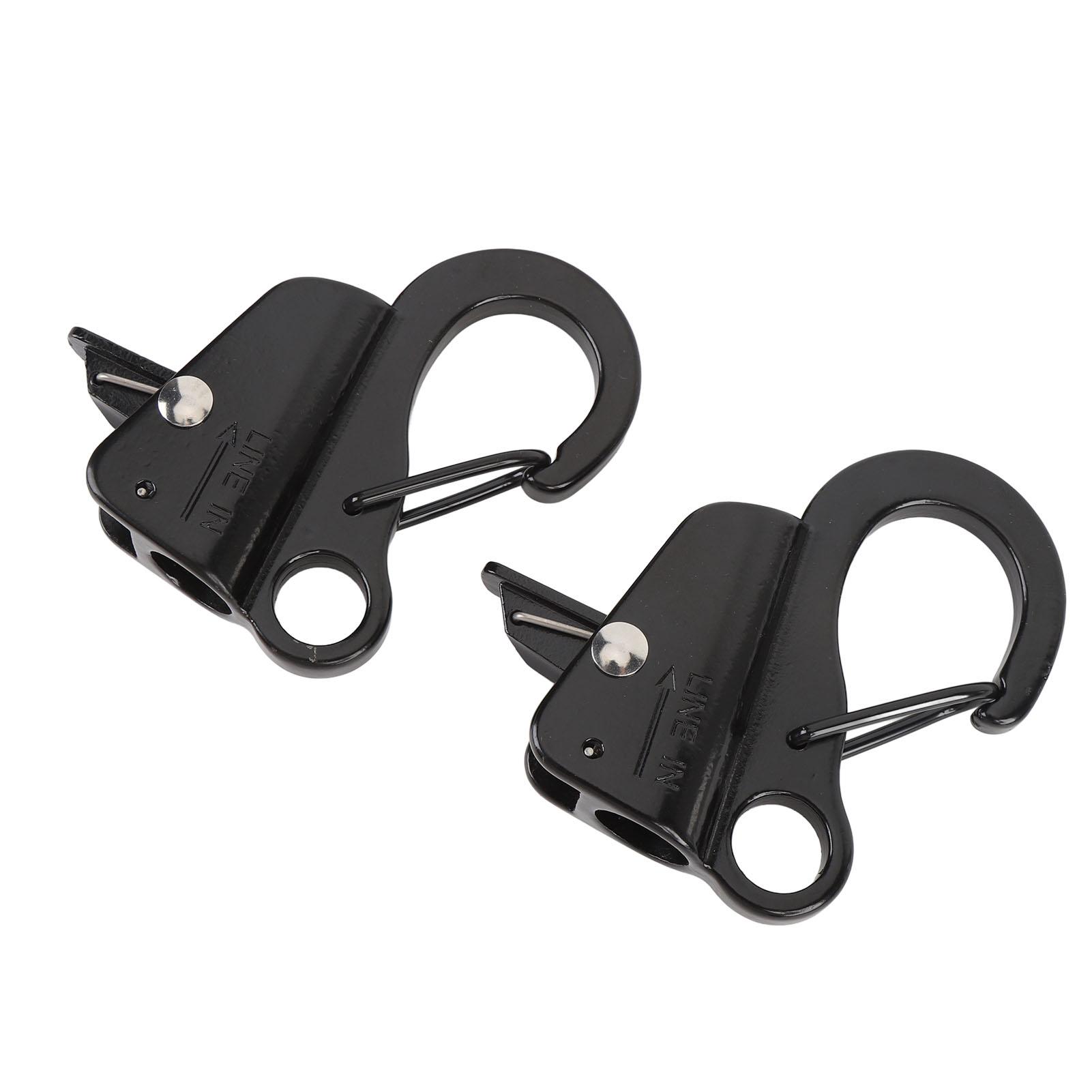 

2PCS Boat Mudguard Clip Quick Release Stainless Steel Boat Bumper Hangers for 3 8in to 5 8in Rope Black