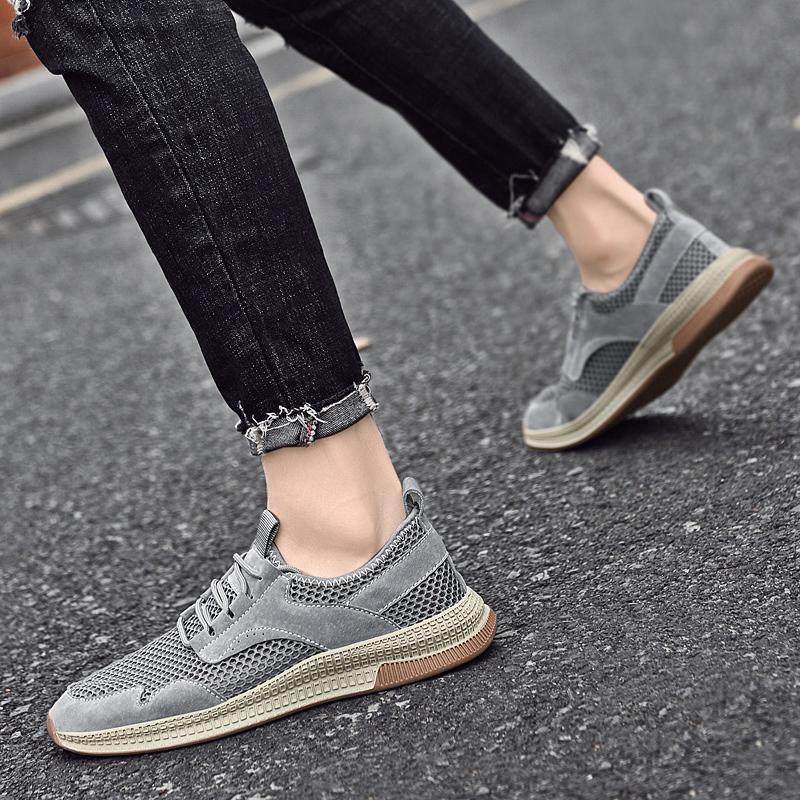 Сетчатые дышащие нескользящие повседневные кроссовки мужская обувь для активного отдыха — фото 6