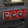 For Dodge Ram 2002 2003 2004 2005 Center Dashboard AC Control Panel Cover Real Carbon Fiber Sticker Car Interior Accessories