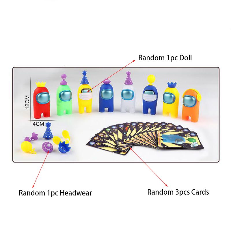 

Музыкальные игрушки Фигурки Мерч Модели Игра Мистери Бокс Подарки Детям 1 Doll + 3 Cards