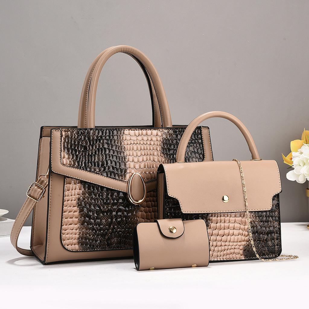 Womens Fashion Shoulder Bag With Matching Pu And Zipper Compartments For Casual Outings