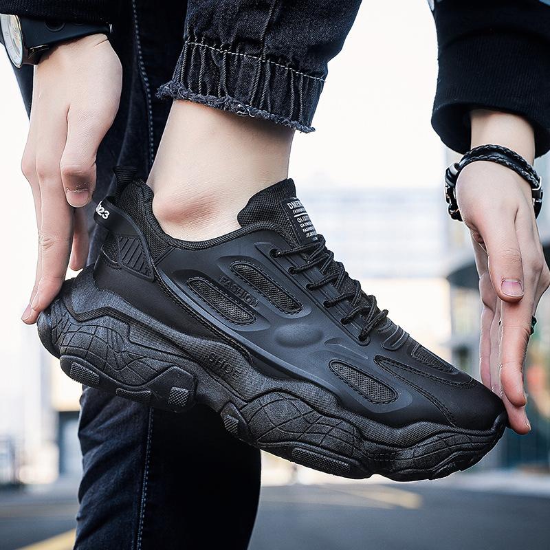 Spring New Thick-soled Heightening Dad Shoes Men's Shoes Korean Version Trendy Sports Shoes Casual Little White Shoes Men's