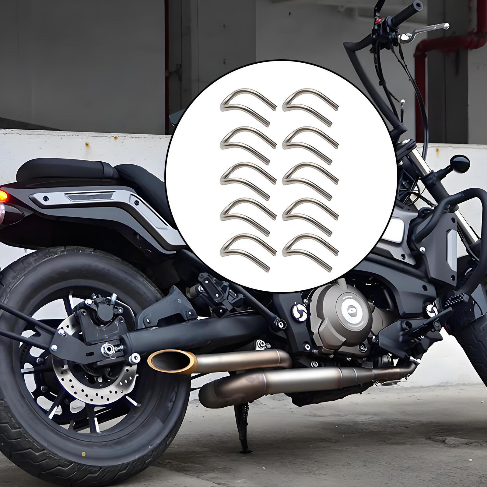 

10 Pieces Motorcycle Exhaust Muffler Hooks Motorbike Welding Loop Tabs