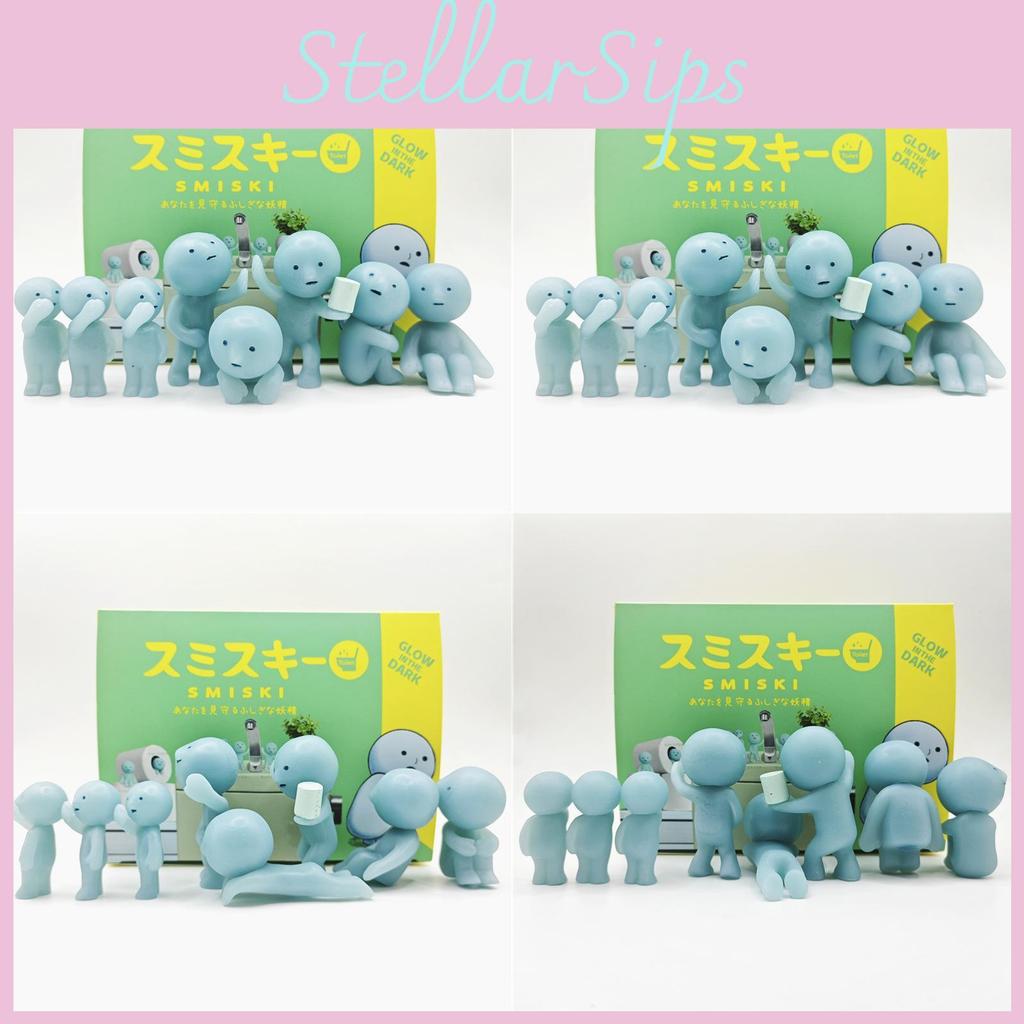 Bathroom Elf Glow In The Dark Pvc Diy Collectible Blind Box Figures For Home Car Decor