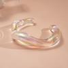 Irregular Large Wide Cuff Bracelet Transparent Resin Bracelet Trendy Acrylic Opening Bangle  Beach