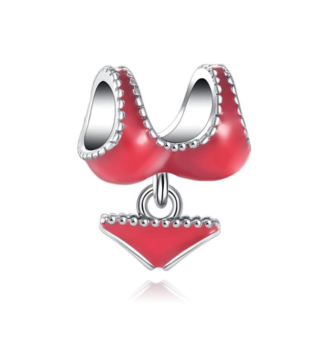 New925 Silver Family Heart-Shaped Bead Boy Girl Pendant Suitable For European Original Bracelet DIY Accessories ExquisiteJewelry