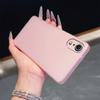 Morandi Farbe Halbtransparent Matt Handyhülle für iPhone XR Weiche TPU Hülle