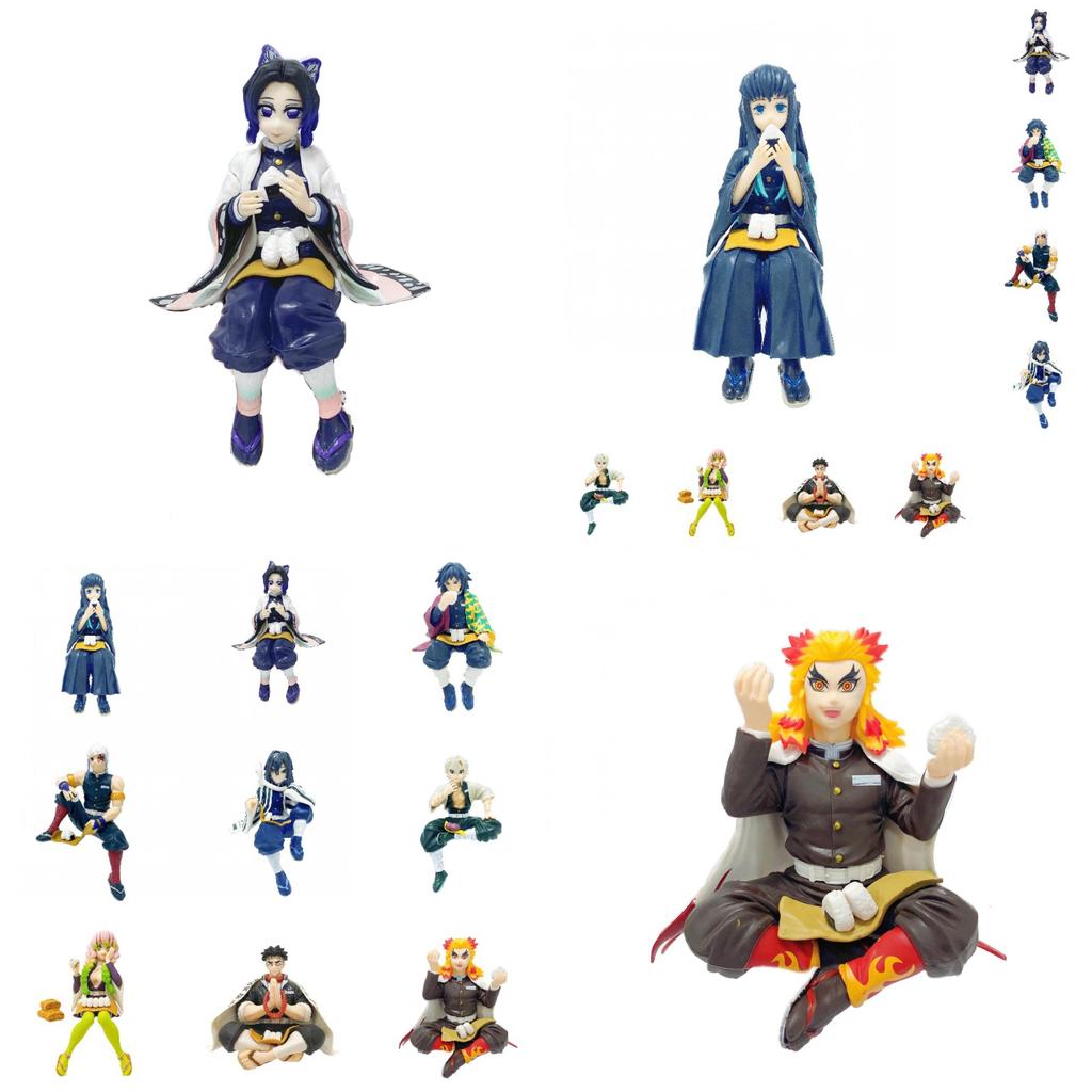 Adorable Anime Demon Slayer Peripherals Hand-made Sitting Figure Model For Children