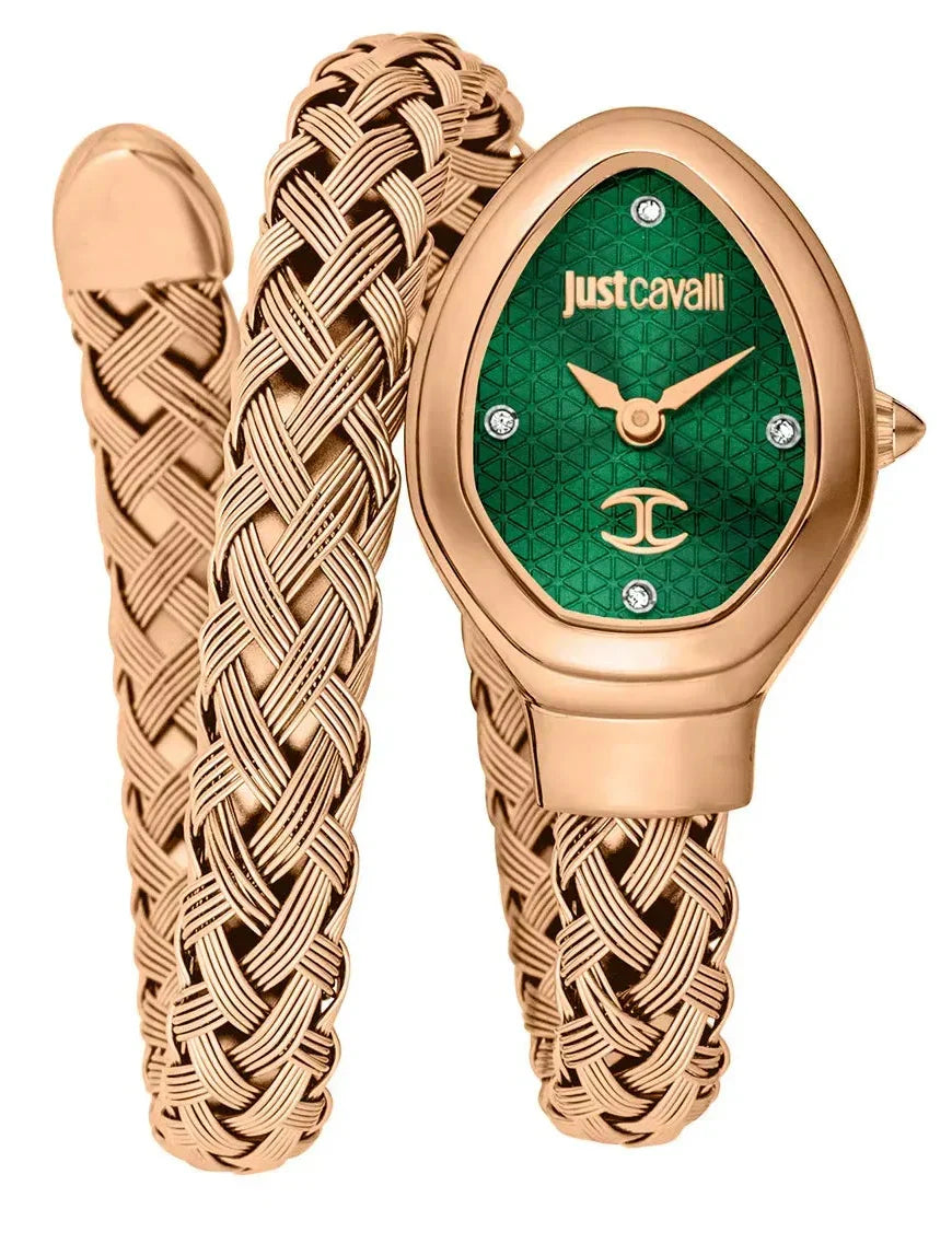 Just Cavalli Novara Green Dial Rose