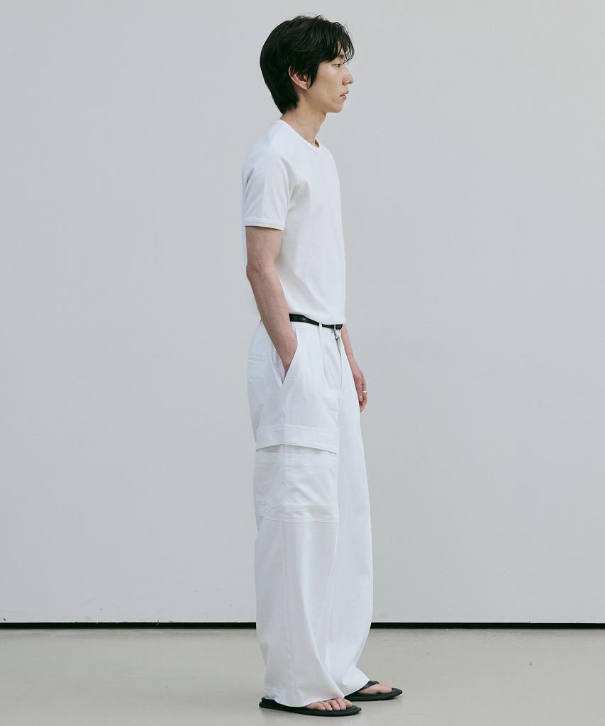 Beleudeunua Mono Cargo Pants (White)