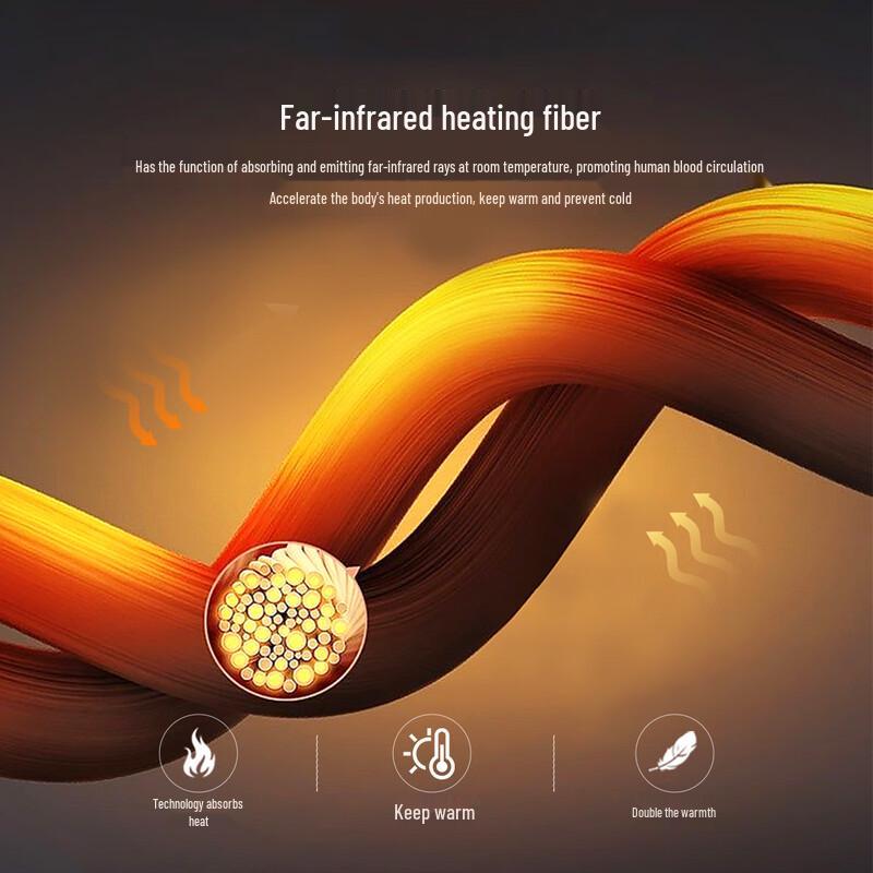 FIRS Men's Thickened Fleece Wool & Silk Blend Long-Sleeve Polo Shirt