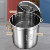 Commercial 304 Stainless Steel Soup Pot with Lid