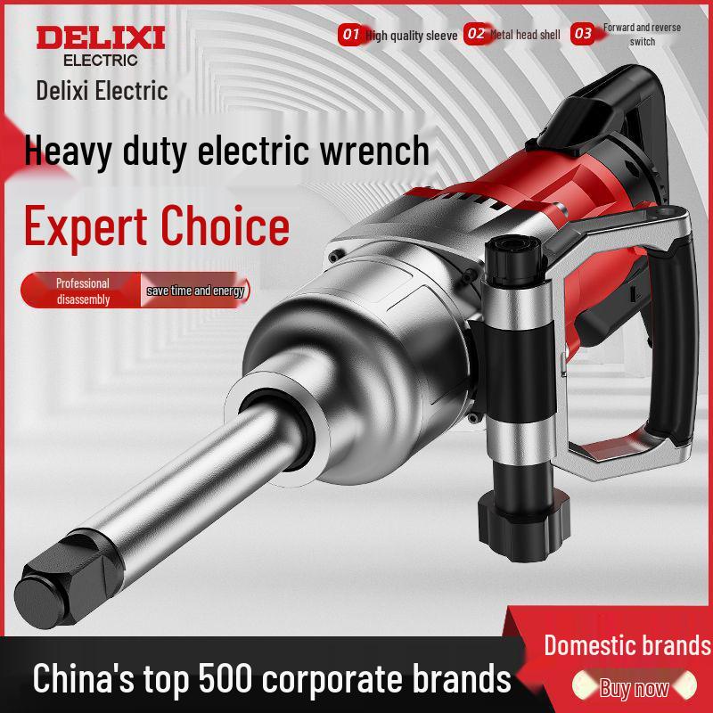 Delixi Electric 220V Heavy-Duty Impact Wrench with High Torque