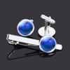 Men's Basketball & Football Cufflink Tie Clip Set - Perfect Valentine's or Father's Day Gift