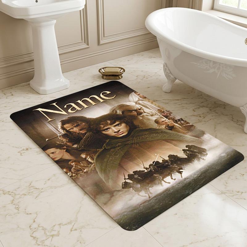 Custom Middleearth Area Rug Living Room Nonslip Soft Carpet For Bedroom Game Playroom Sofa Office Home Decor Doormat Christmas Gift C10318