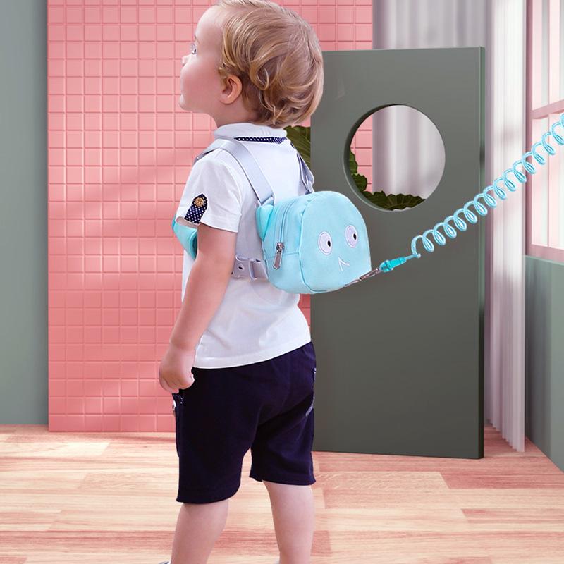 Children's Anti-Lost Backpack with Safety Harness and Walking Leash