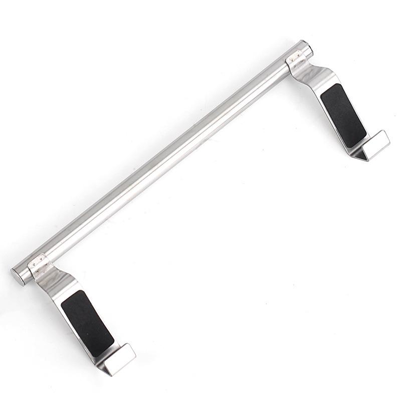 

Stainless Steel No-Punch Over-the-Door Towel Rack and Wall-Mounted Storage Bar