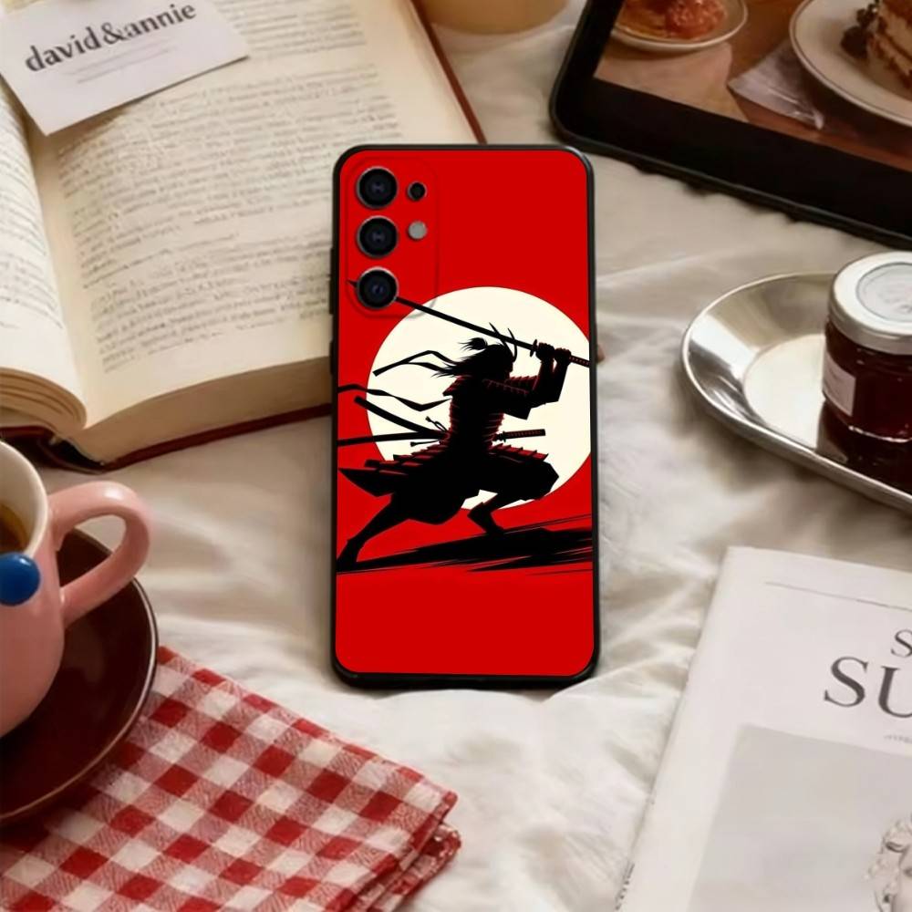 Japanese Bushido Samurai  Phone Case Black Silicone Soft For Samsung S25,S24,S21,S22,S23,S30,Ultra,S20,Plus,Fe,Lite