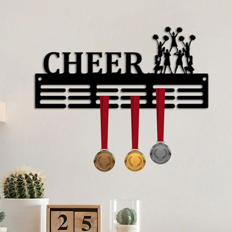 Ausstellungsregal für Auszeichnungen Cheerleading-Thema Lauf-Ausstellungsregal Metall-Trophäenregal für Wettlauf, Laufen, Gymnastik, Schwimmen Medaillengewinner