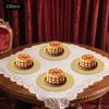 Elegant 100-Pack Gold Dessert Plates Set, Perfect for Parties & Events - 13 Inch Round Appetizer Traysfor Catering & Holidays