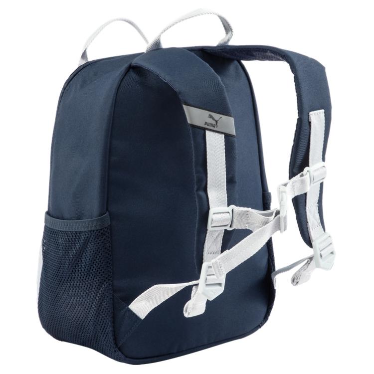 New PUMA Fabric Backpack Regular Unisex Marine Blue & Light Gray 090401-05