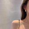 925 Silver Retro French Cross Hoop Earrings - Fashionable, Atmospheric, and Stylishly Designed