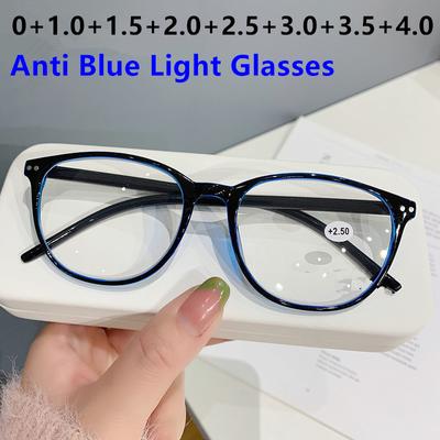 Unisex Reading Glasses Transparent Anti-Blue Light Presbyopic Eyeglasses Women Prescription Hyperopia Eyewear +1.0 TO +4.0