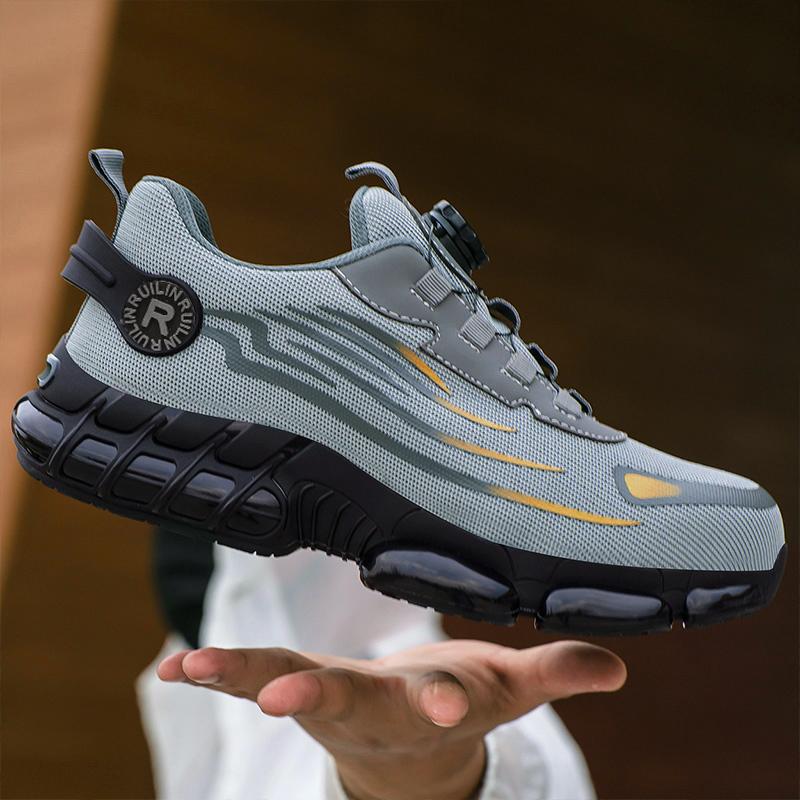 Scarpe di Sicurezza da Uomo Protezione ed Elasticità Stivali di Sicurezza Scarpe Eleganti per l'Uso Quotidiano Traspiranti Protezione dagli Odori Calzature da Lavoro da Uomo