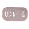 Alarm Clock Radio Multifunction FM Digital Radio Alarm Clock with Bluetooth Speaker for Home BedroomRose Gold
