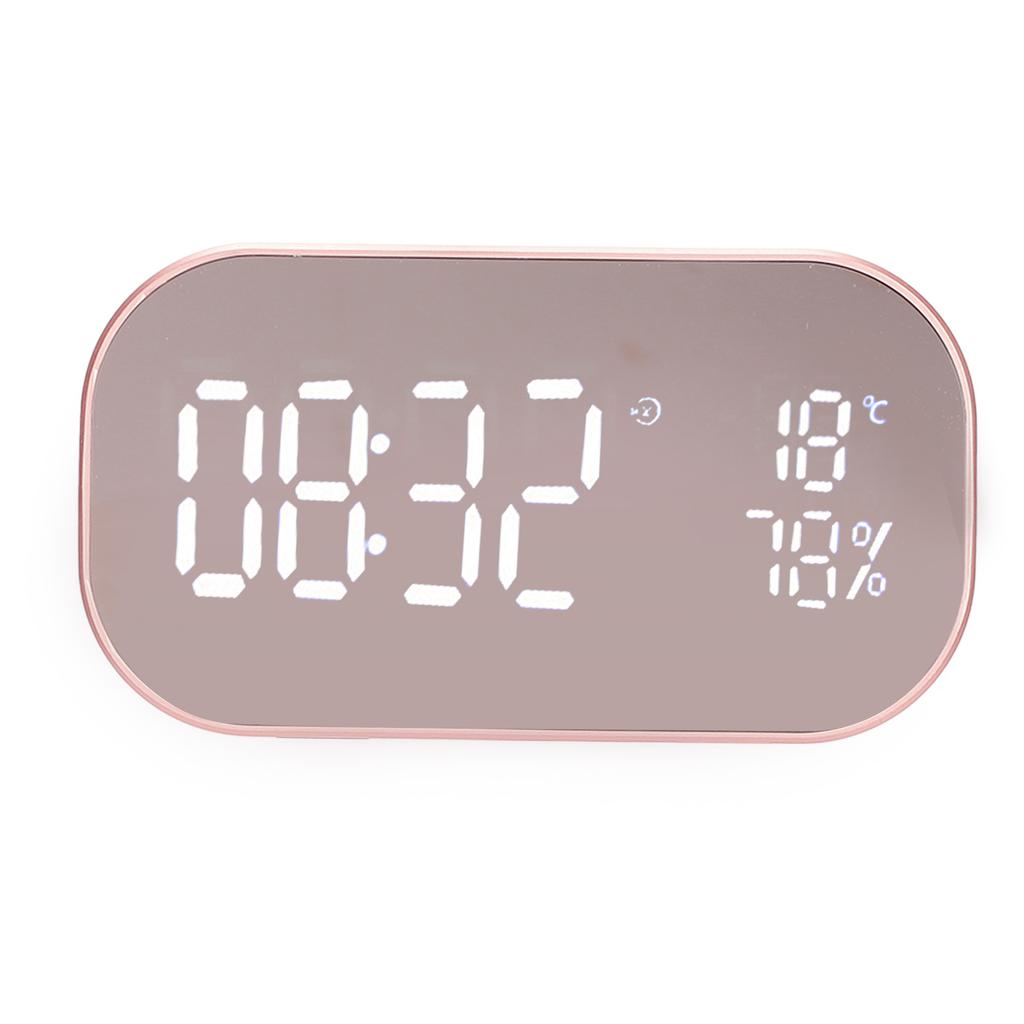 Alarm Clock Radio Multifunction FM Digital Radio Alarm Clock with Bluetooth Speaker for Home BedroomRose Gold