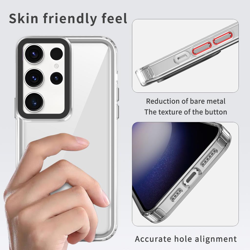 For Samsung Galaxy S24 Ultra Case Crystal Slim Air Buffer PC+TPU Phone Cover