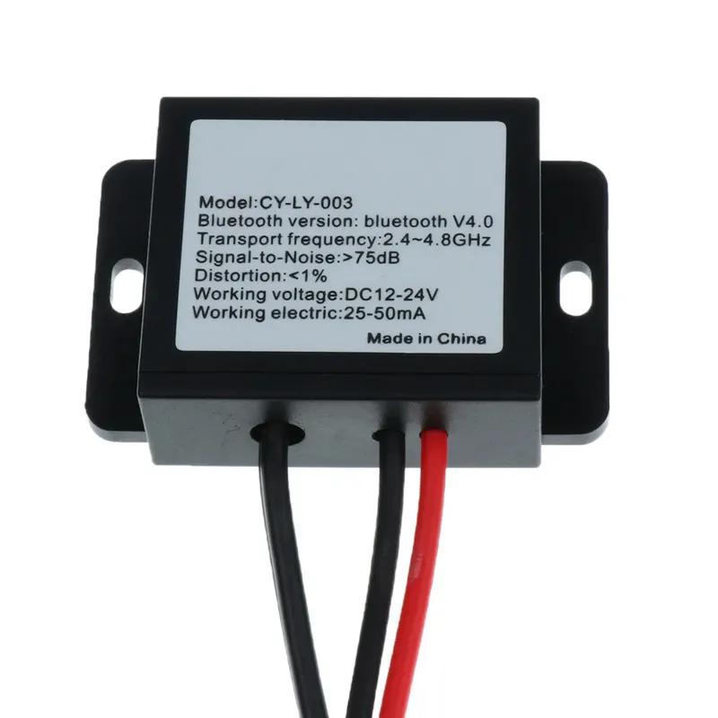 Auto Drahtloser Bluetooth-Empfänger Modul Bluetooth V4.0 DC12-24V Auto Aux Adapter BT Musikempfänger Modul Kit Für 2RCA Schnittstelle