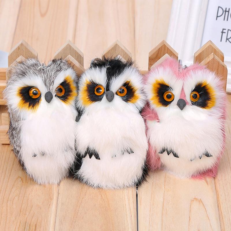 

Пушистый искусственный мех, мультяшная сова, сумка, подвески, украшения, милый подарок, аксессуары