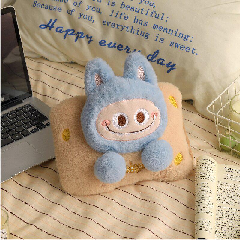 Rechargeable Electric Heating Hot Water Bag - Plush Hand Warmer for Belly Warmth