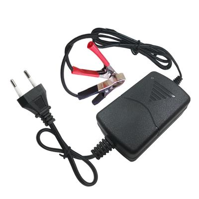 Bilvedlikehold Universal Bærbar Bil 12V 1A Lastebil Motorsykkel Alligator Clip Batterilader
