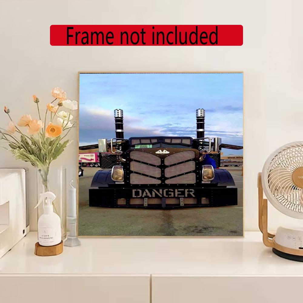 Kenworth 5D Diamond Painting Round Diamond Rhinestones Mosaic Diamond Embroidery Wall Paintings Rhinestones Gift Frameless