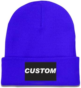Custom Unisex Beanies with 3D Embroidery Personalized Logo Winter Hats-100% Acrylic Common Fabric