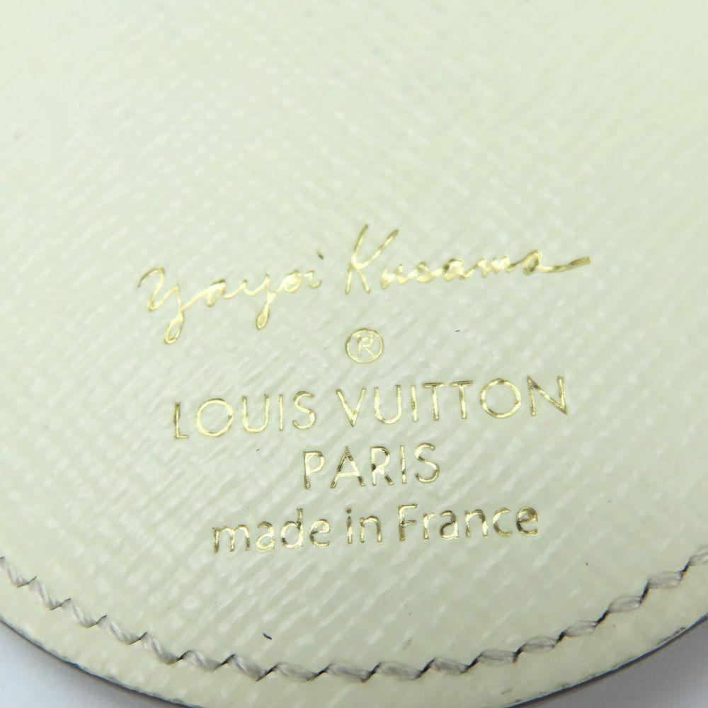 Used LOUIS VUITTON key ring Portocre Monogram M66739 Pumpkin dot Monogram Bron white Yayoi Kusama