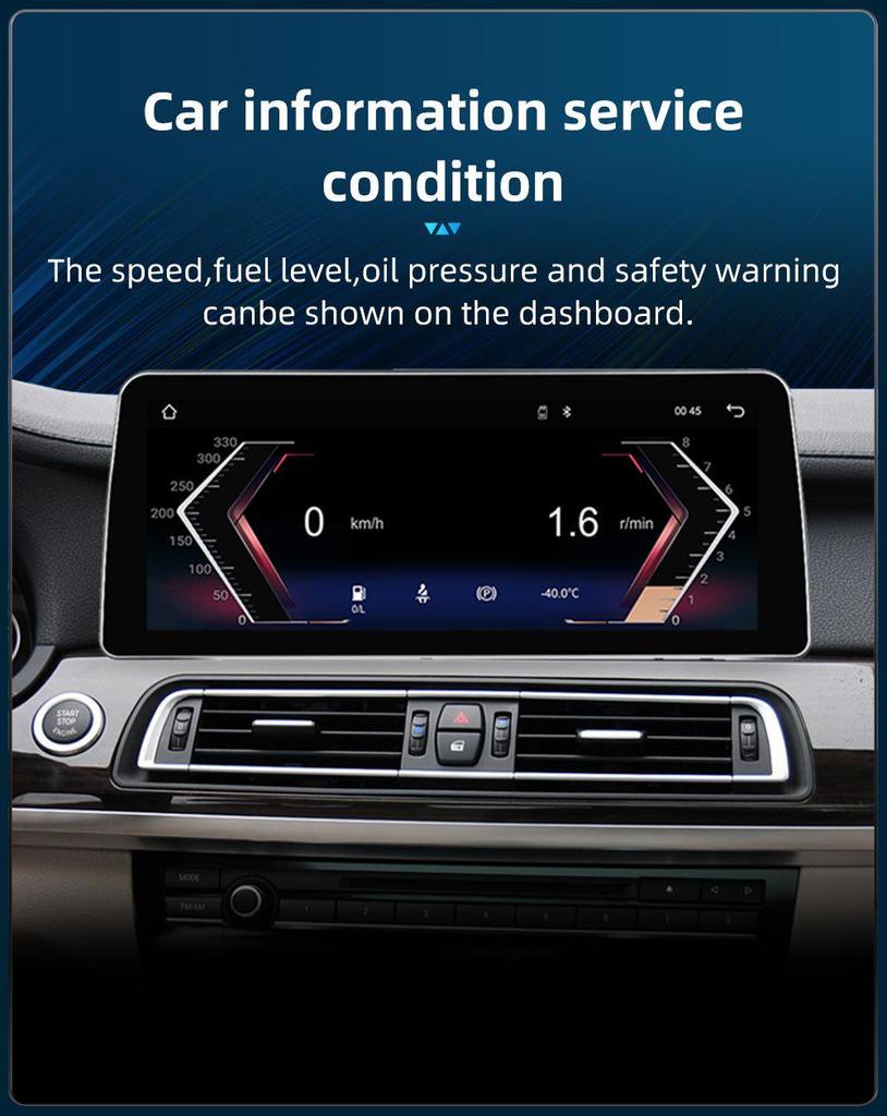 12.3" Compatible GPS Navigation System for BMW 7 Series F01-F04 Center Console