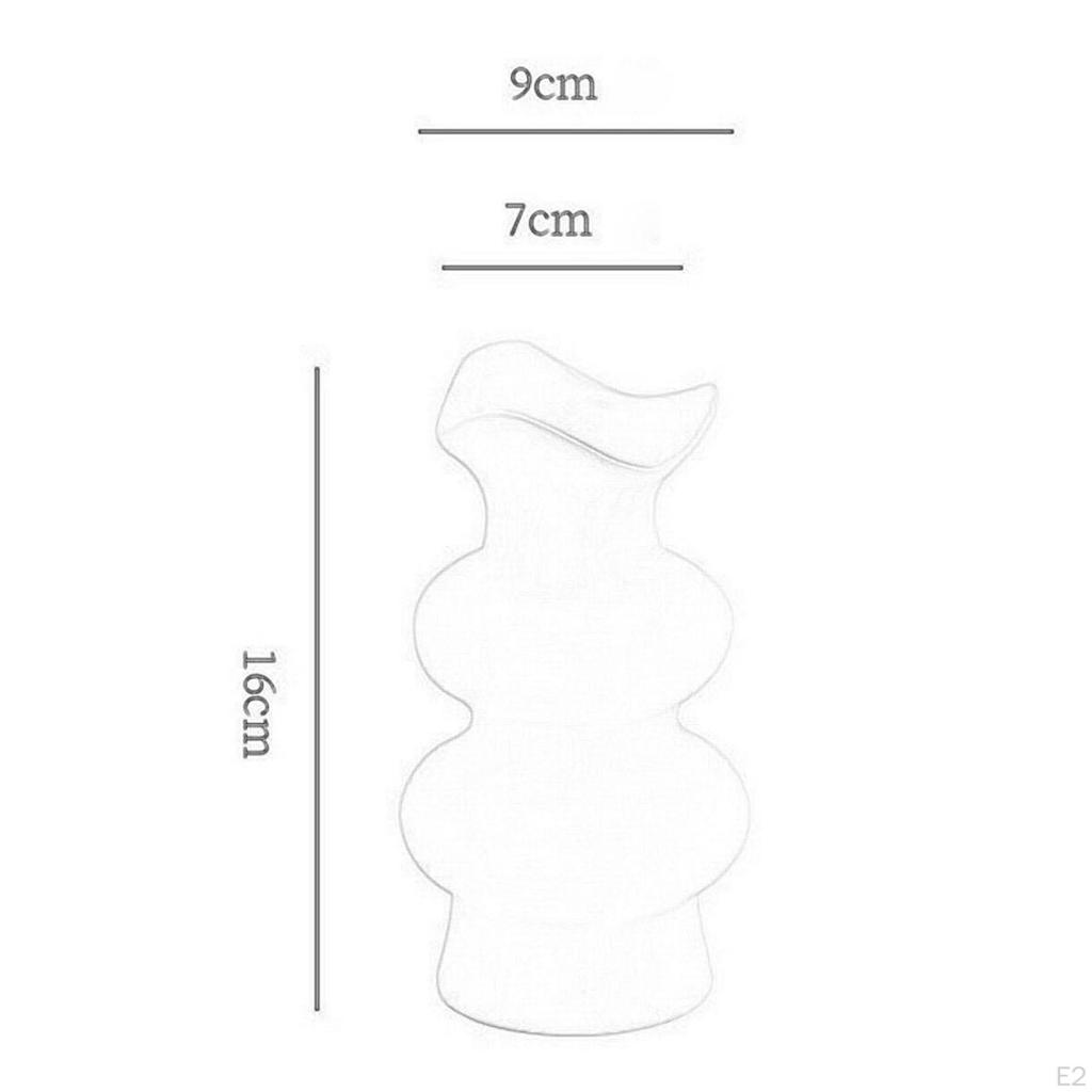 Ceramic Flower Vase Decorative Artistic Simple for Centerpiece