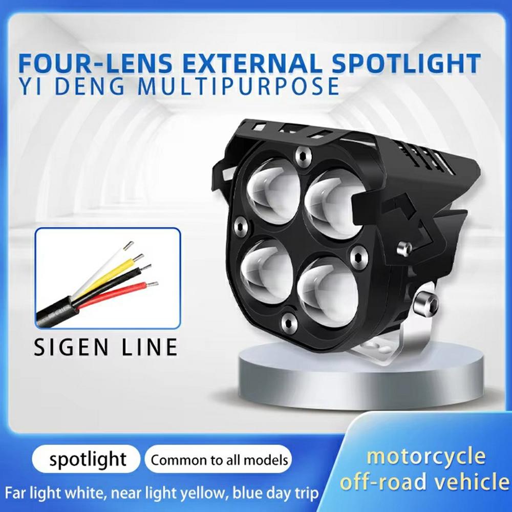 

MOFOX D2-1 40W 3-дюймова світлодіодна робоча фара 4 лінзи водонепроникна для позашляховика передній бампер Blue Light