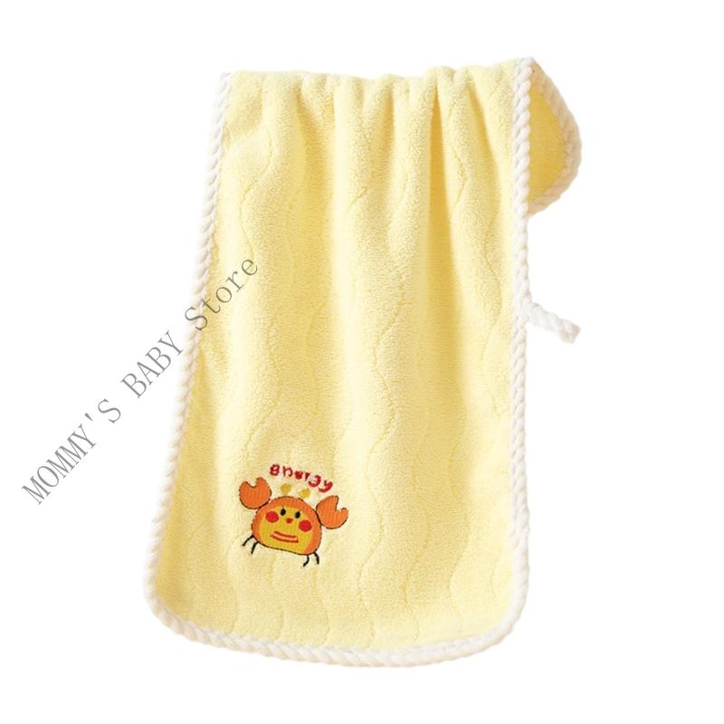 

H3CD User Friendly Children s Towel Cartoon Animal Print Coral Fleece Quick Drying